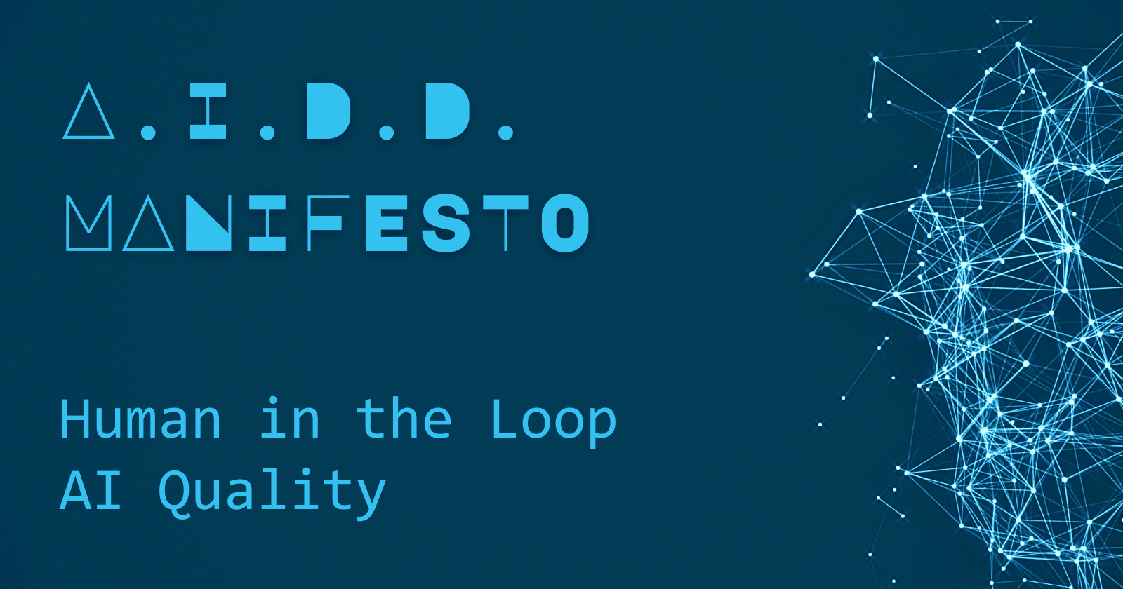 AIDD Manifesto